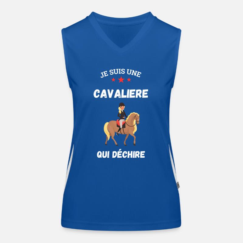 Je suis une cavalière Débardeur respirant contrasté Femme