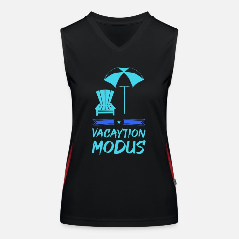 vacation modus Funktionelles Kontrast-Tank Top für Frauen