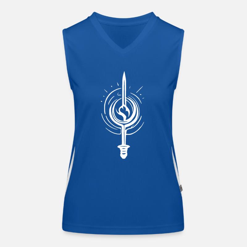 Blade Echo White Funktionelles Kontrast-Tank Top für Frauen