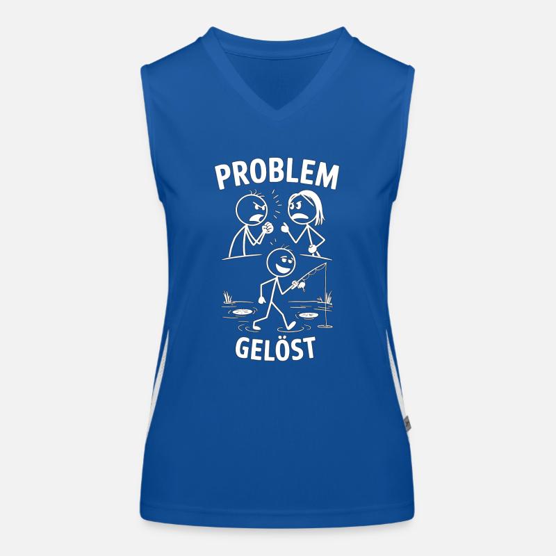 Problem? Ab ans Wasser! Funktionelles Kontrast-Tank Top für Frauen