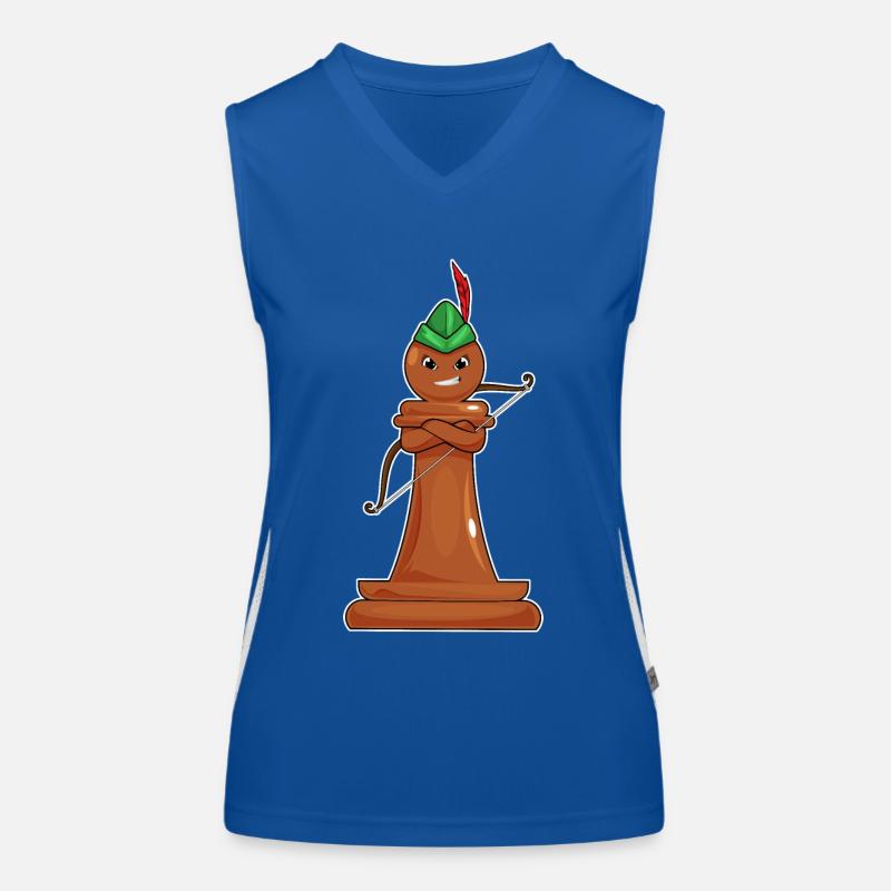 Pièce d’échecs Pion Archer Échecs Débardeur respirant contrasté Femme