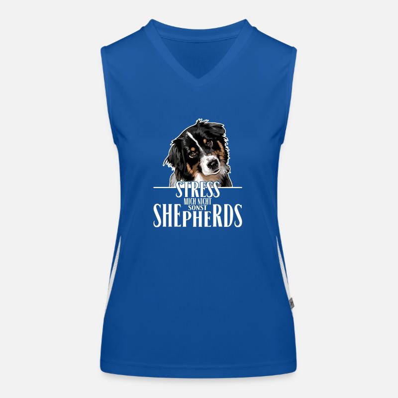 AUSTRALIAN SHEPHERD Spruch Wilsigns Aussie Hunde Funktionelles Kontrast-Tank Top für Frauen