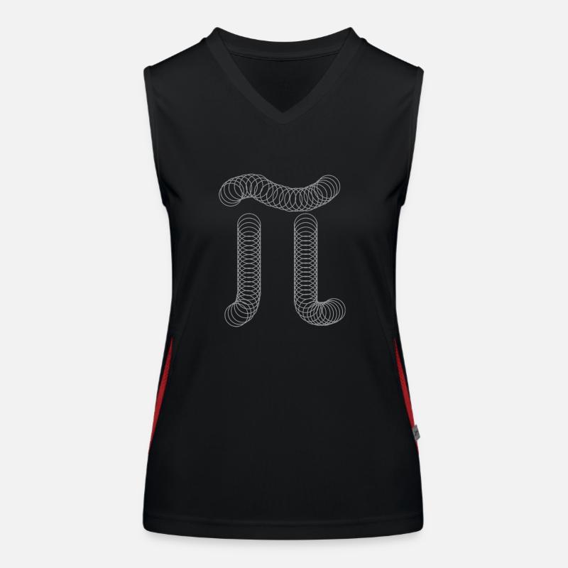 Pi - Math Circle Funktionelles Kontrast-Tank Top für Frauen