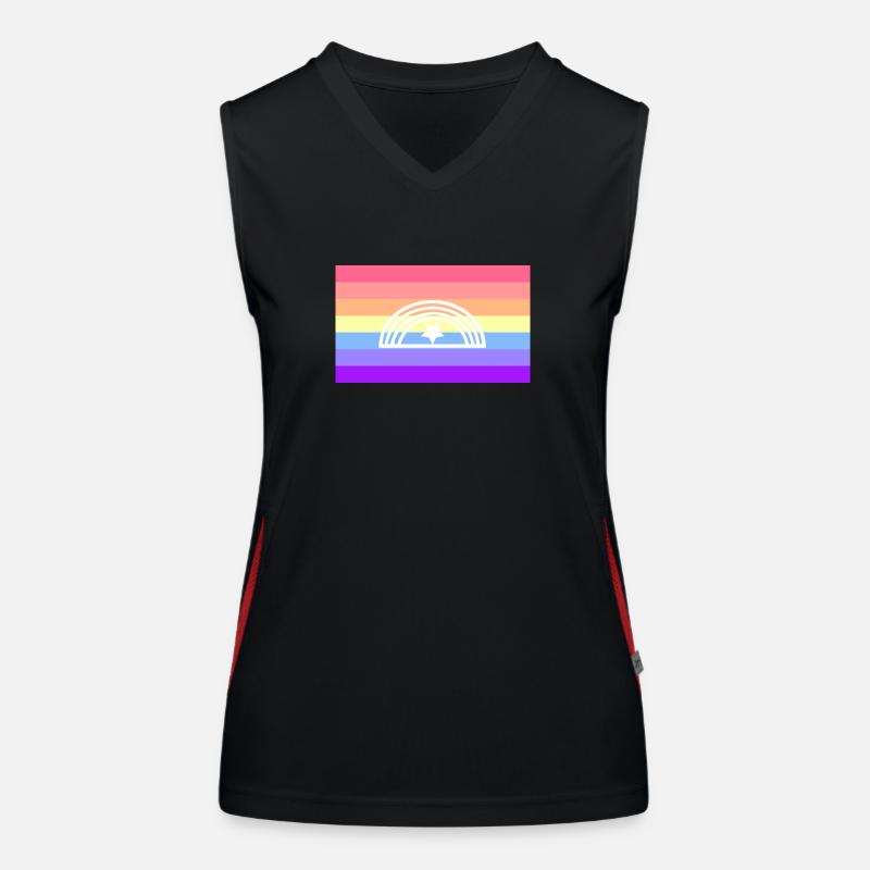 Xenogender pride flag Women's Functional Contrast Tank Top