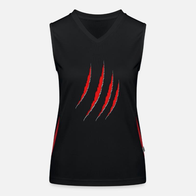 Wolf's Claw, Animal's Claw Trace Women's Functional Contrast Tank Top