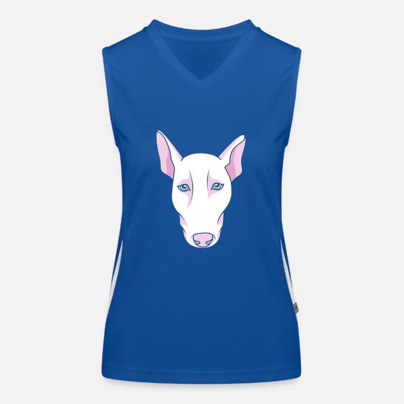 Bull terrier Débardeur respirant contrasté Femme