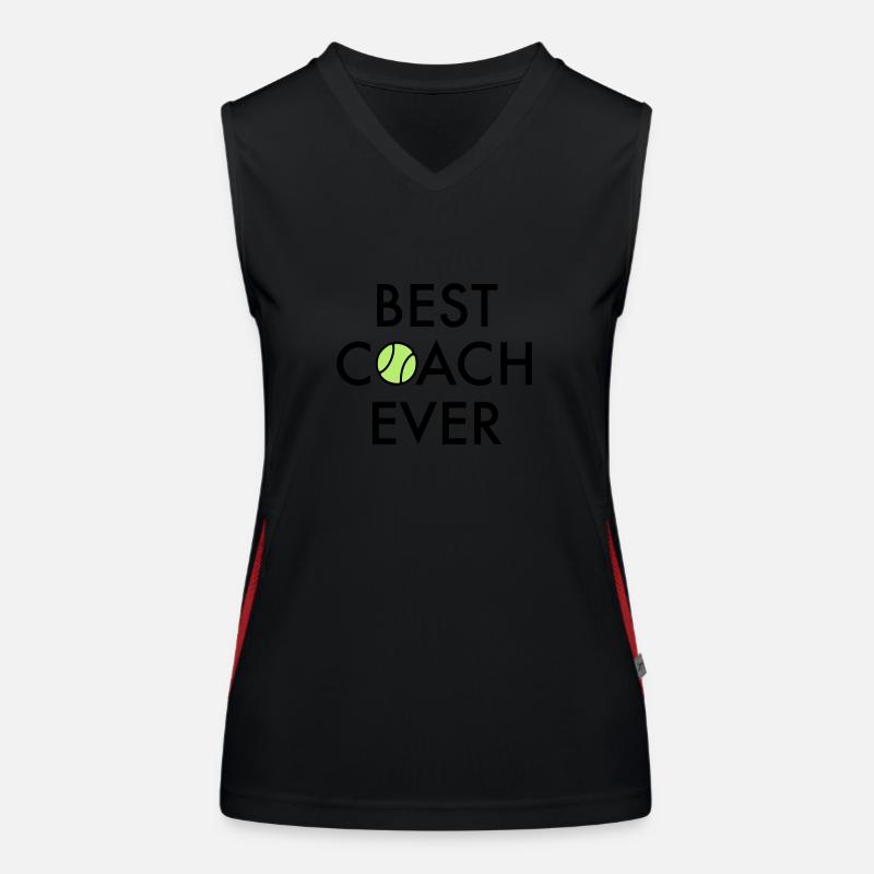 Best Coach ever Funktionelles Kontrast-Tank Top für Frauen