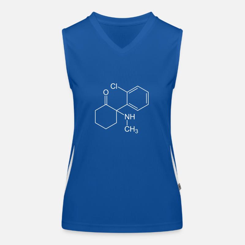 Formule structurelle de kétamine Débardeur respirant contrasté Femme