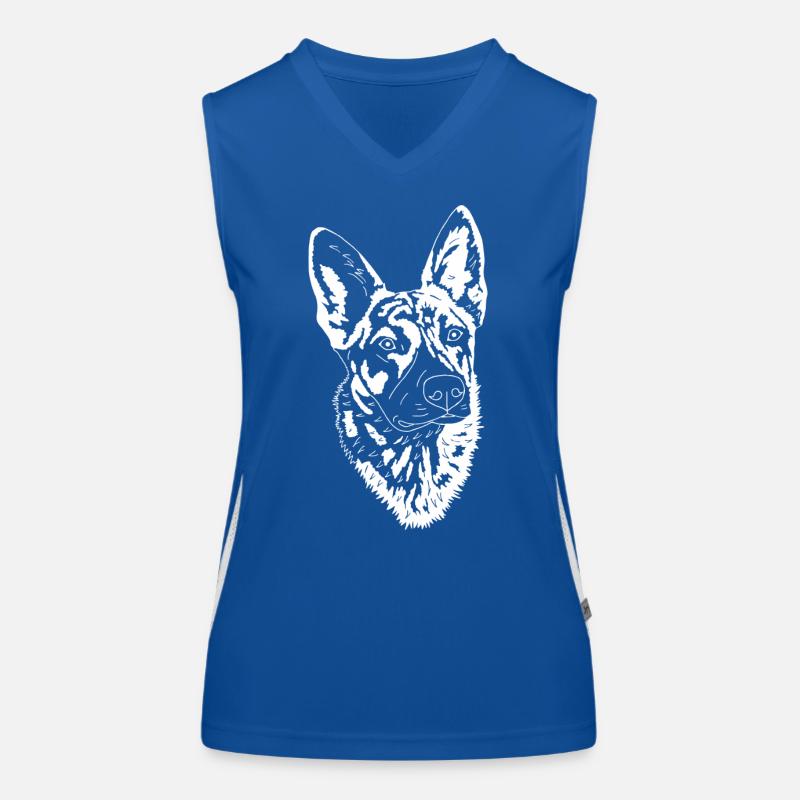 Holländischer Schäferhund Funktionelles Kontrast-Tank Top für Frauen