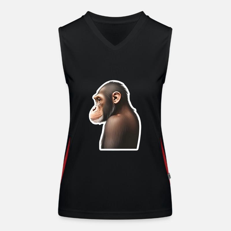 Chimpanzé Débardeur respirant contrasté Femme