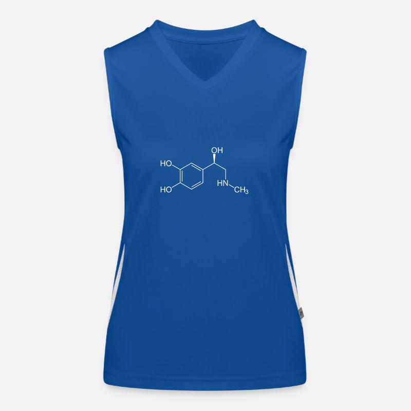 Adrenalin Strukturformel Funktionelles Kontrast-Tank Top für Frauen