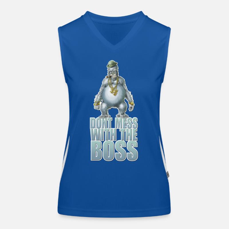 Dont mess with the Boss Funktionelles Kontrast-Tank Top für Frauen