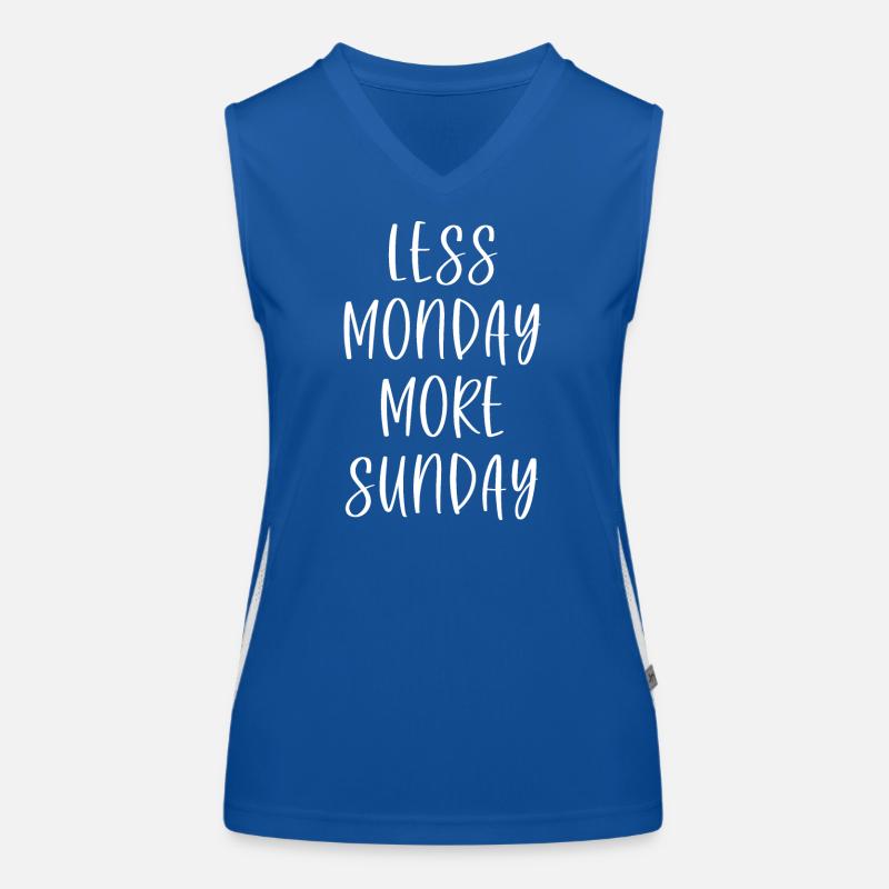 Moins Lundi Plus Dimanche Débardeur respirant contrasté Femme