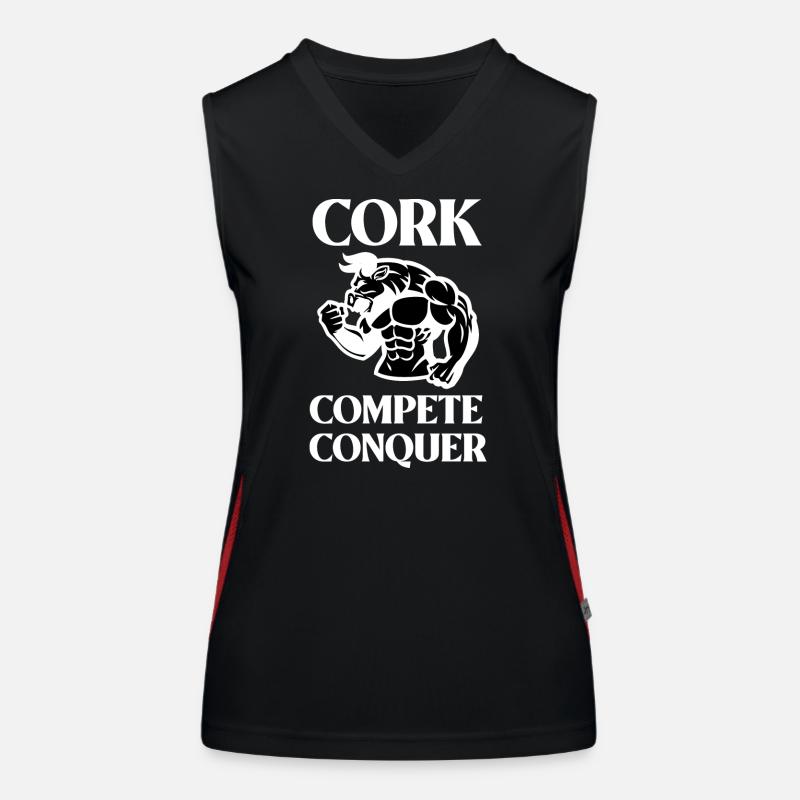 Cork Compete Conquer, Cork Ireland Women's Functional Contrast Tank Top