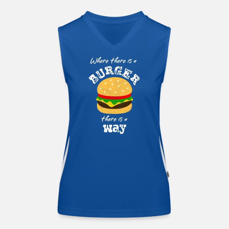 Hamburger à hamburger Débardeur respirant contrasté Femme