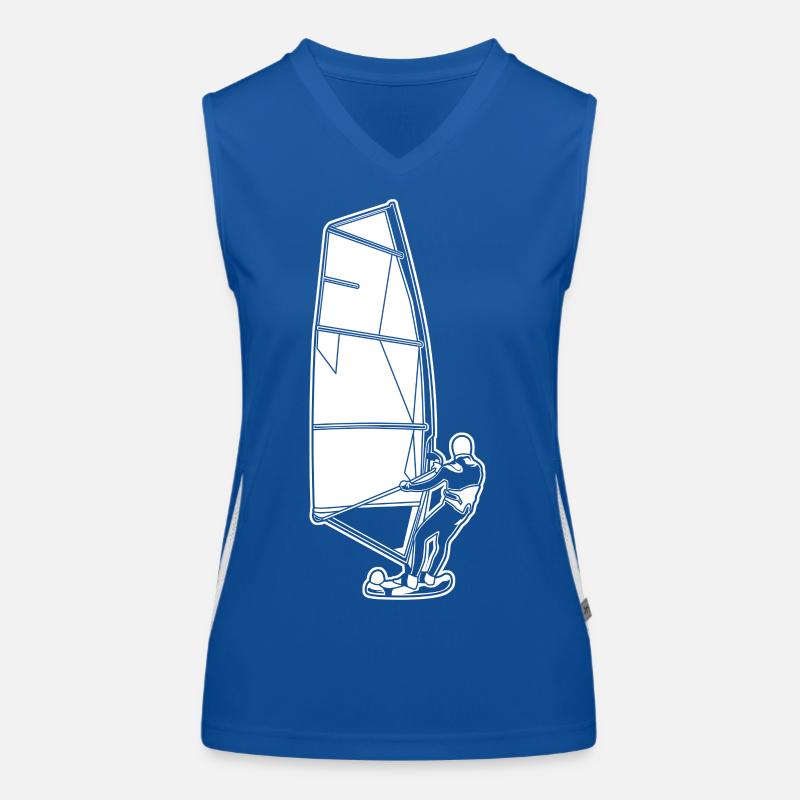 Windsurfer Funktionelles Kontrast-Tank Top für Frauen