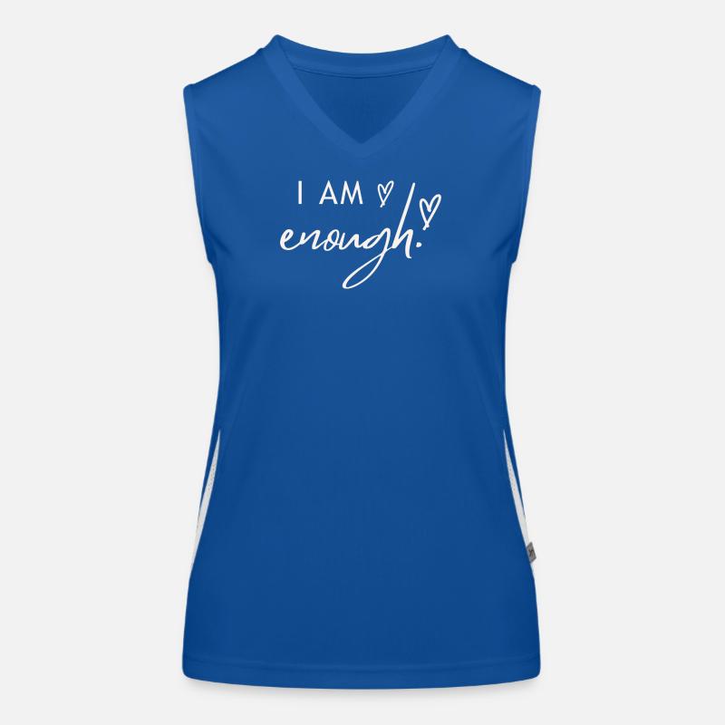 Ich bin genug. Funktionelles Kontrast-Tank Top für Frauen
