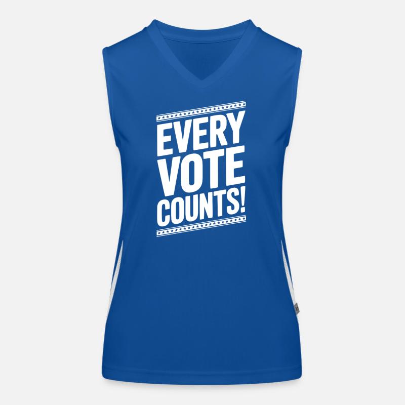 Chaque vote compte Débardeur respirant contrasté Femme