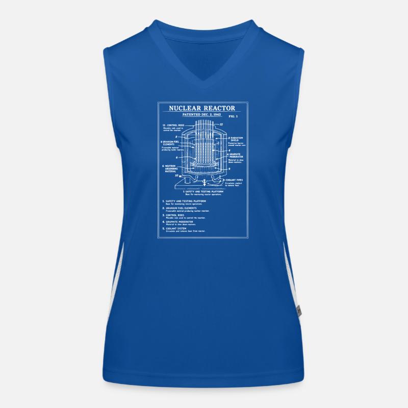 Schéma du plan du réacteur nucléaire Débardeur respirant contrasté Femme