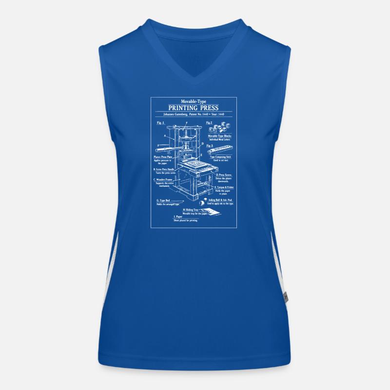 Plan d’impression classique Débardeur respirant contrasté Femme