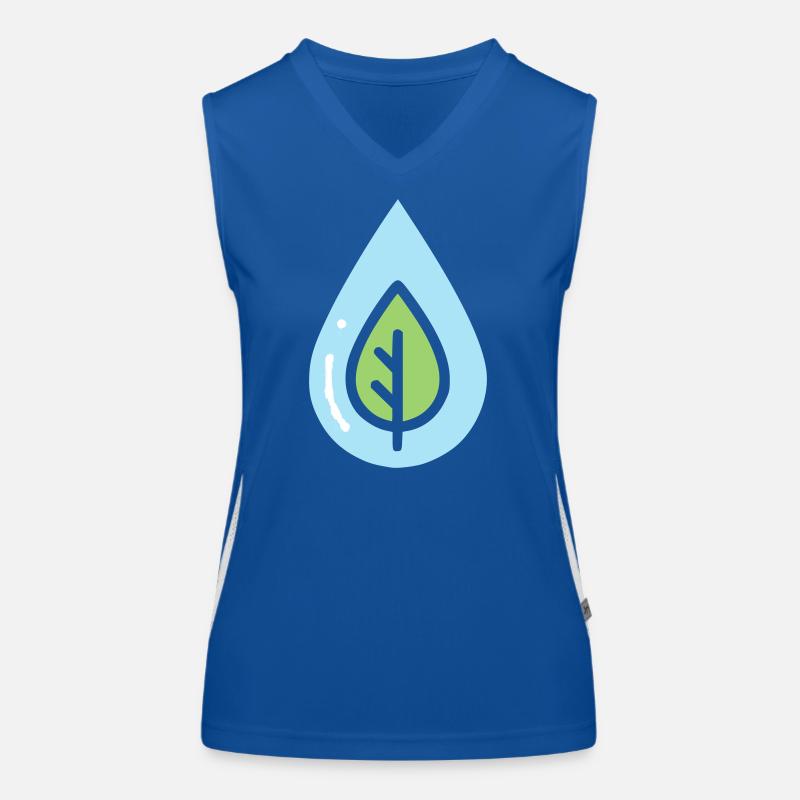 Eco Drop Nature Conservation Women's Functional Contrast Tank Top