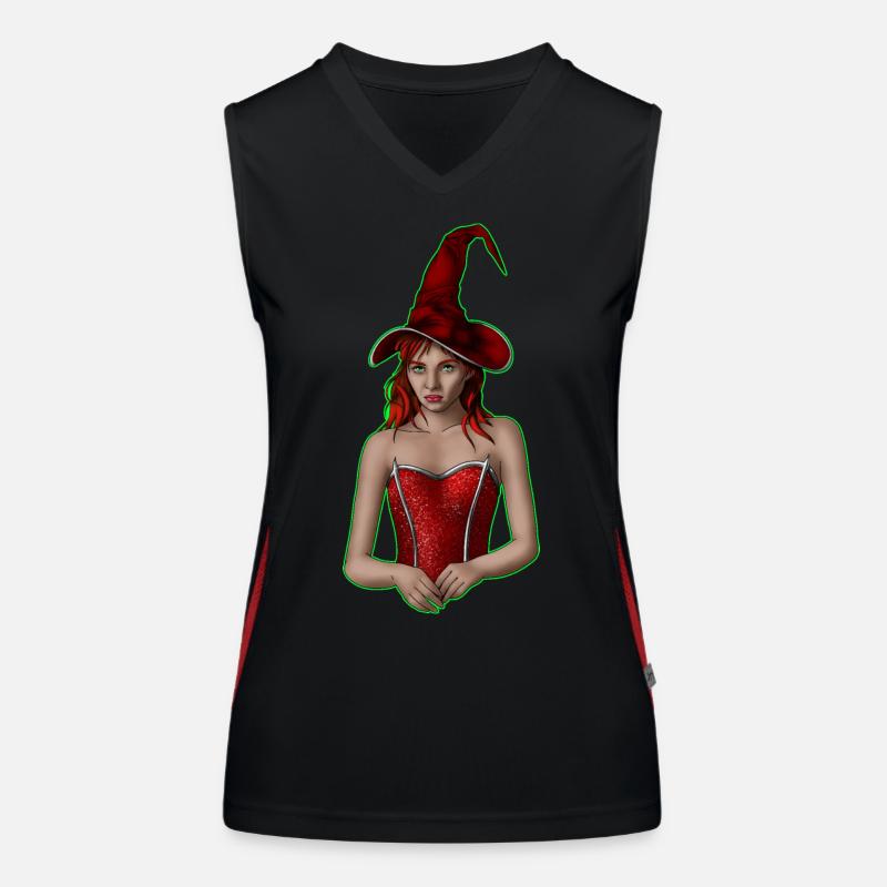 Die Hexe Funktionelles Kontrast-Tank Top für Frauen