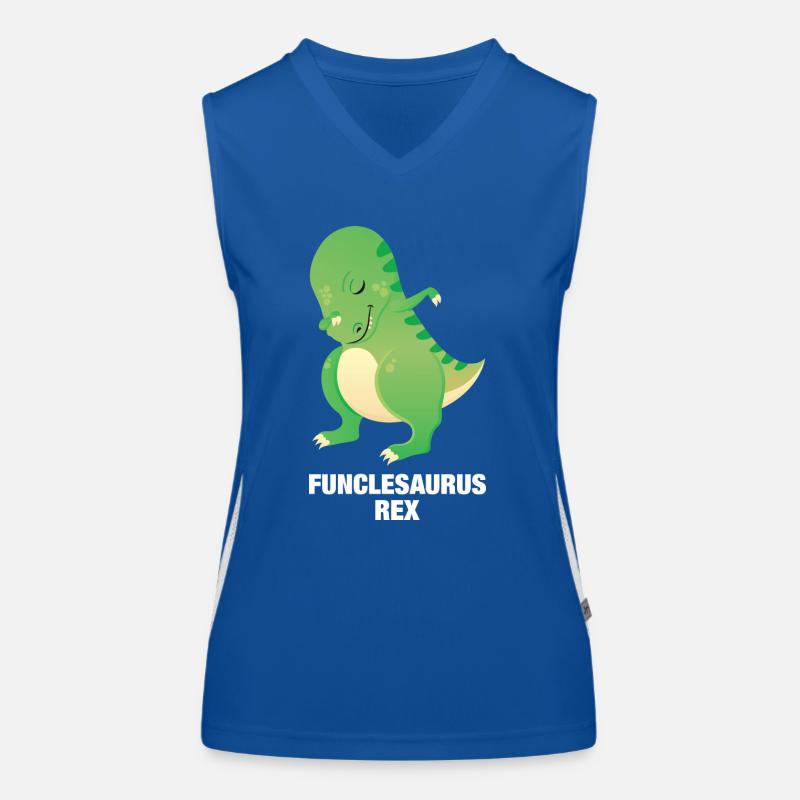 Funclesaurus Rex | Cool Fun Uncle Design Débardeur respirant contrasté Femme