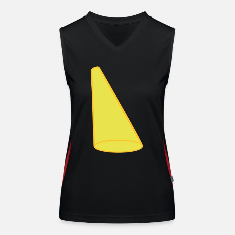 Conception de scène light cone spotlight Débardeur respirant contrasté Femme