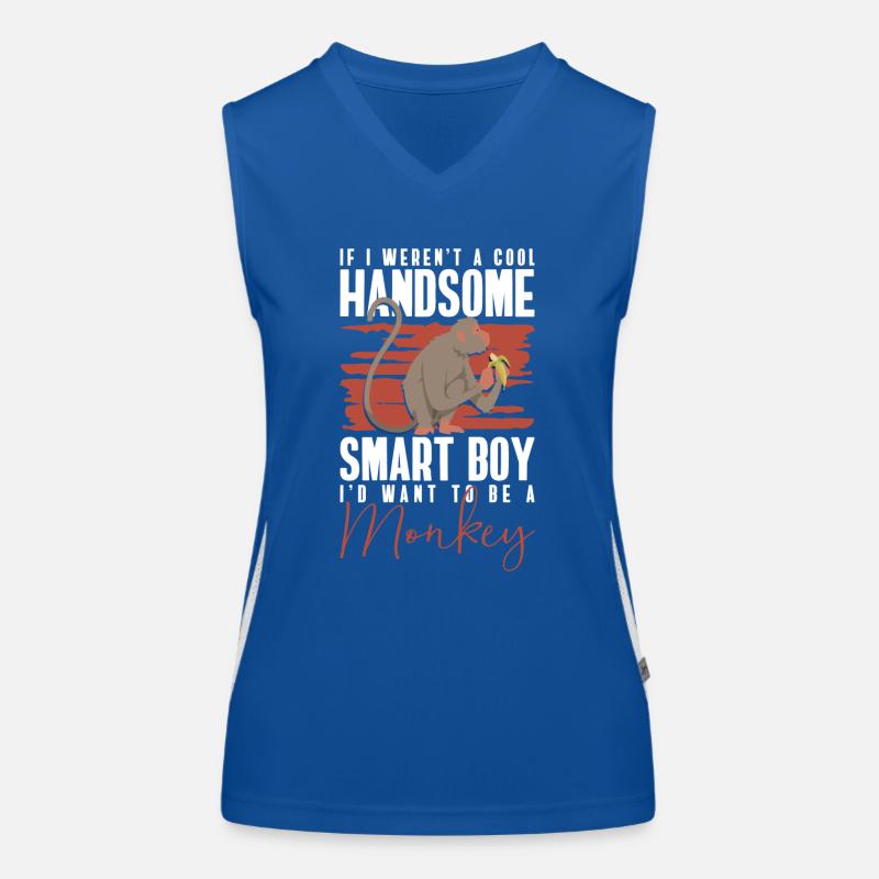 Monkey Monkey Colorful Silly Women's Functional Contrast Tank Top