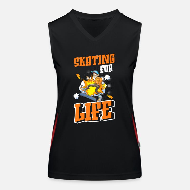 Comic Cartoon Nerd Women's Functional Contrast Tank Top
