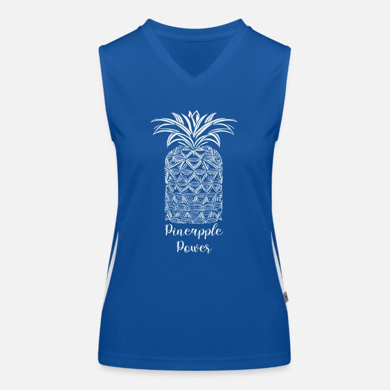 pineapple power Funktionelles Kontrast-Tank Top für Frauen