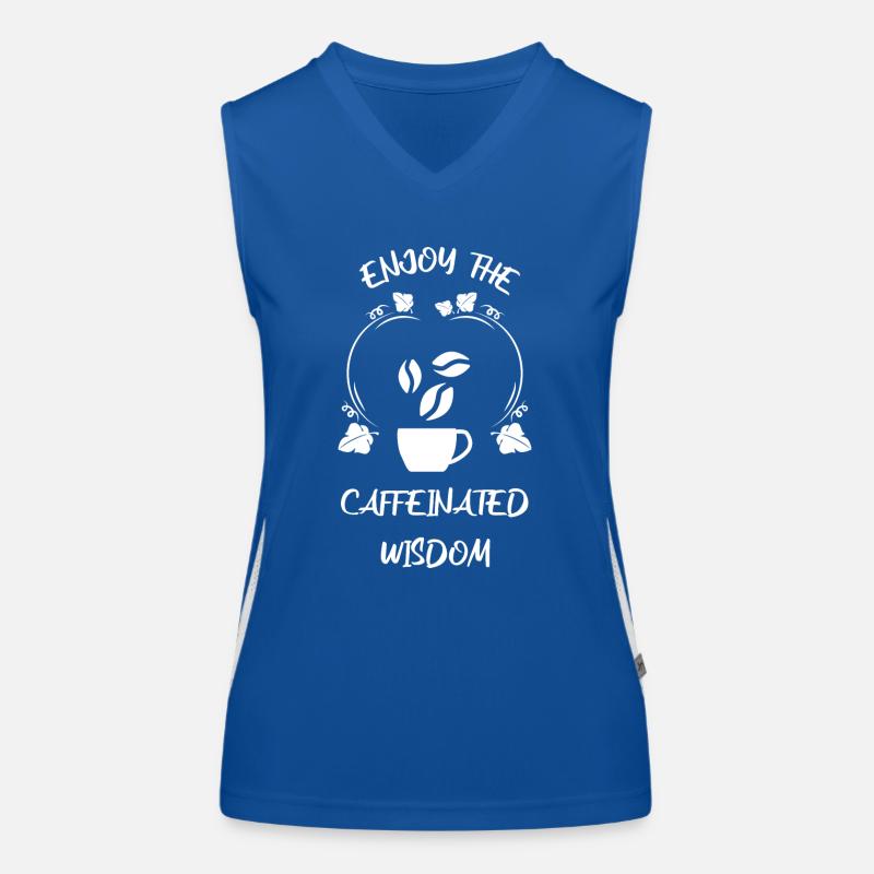 Kaffee Espresso Käffchen Funktionelles Kontrast-Tank Top für Frauen
