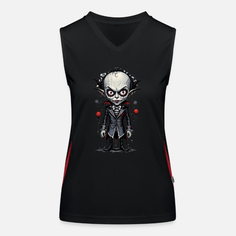 A Big-Headed Vampire 4 Women's Functional Contrast Tank Top