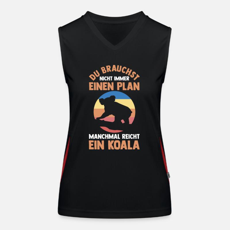 Koalabär Koala Funktionelles Kontrast-Tank Top für Frauen