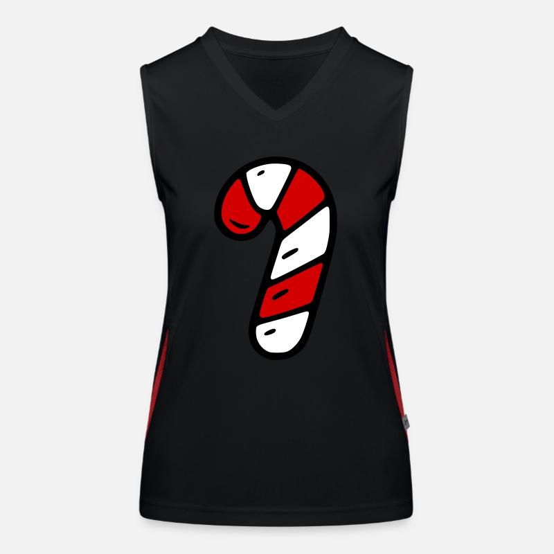 Candy cane Women's Functional Contrast Tank Top