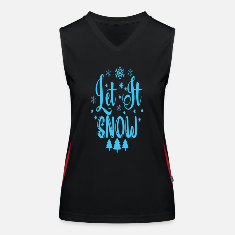 Let it Snow Women's Functional Contrast Tank Top