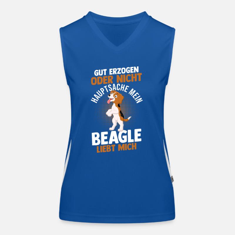 Hund Beagle Funktionelles Kontrast-Tank Top für Frauen