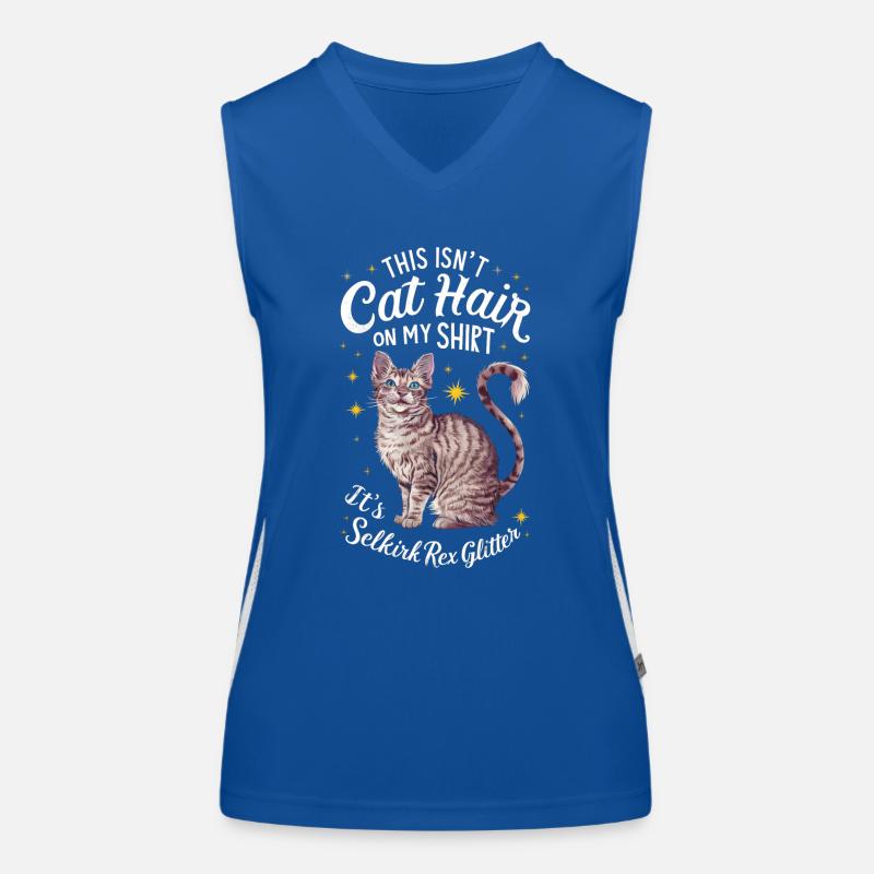 Katze Selkirk Rex Geschenk Funktionelles Kontrast-Tank Top für Frauen