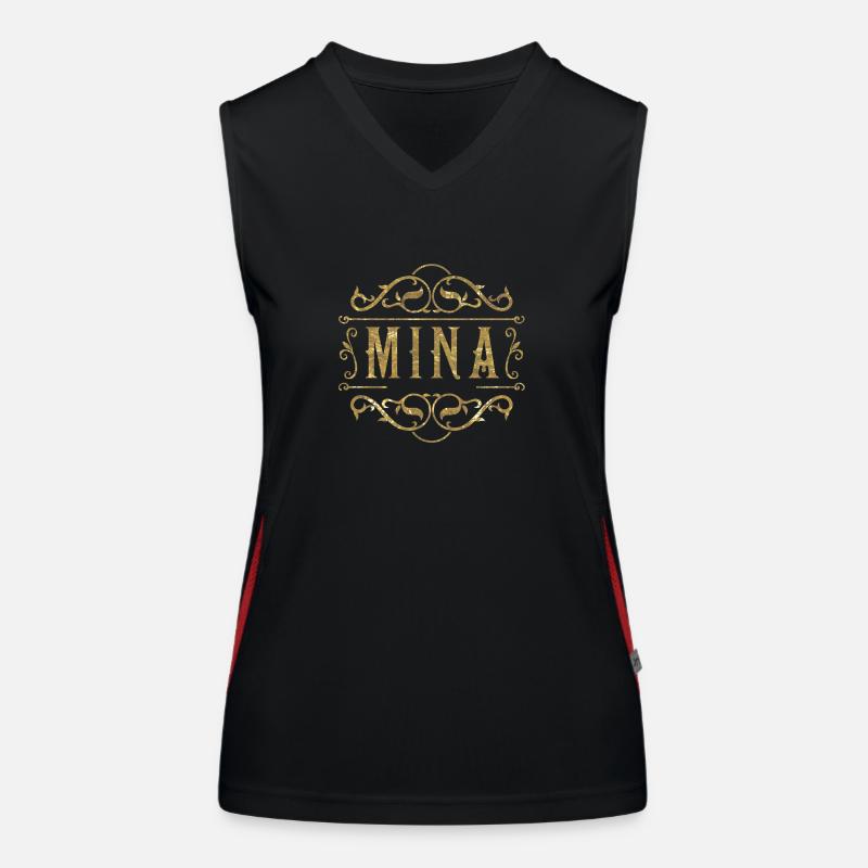 Mina gold Women's Functional Contrast Tank Top
