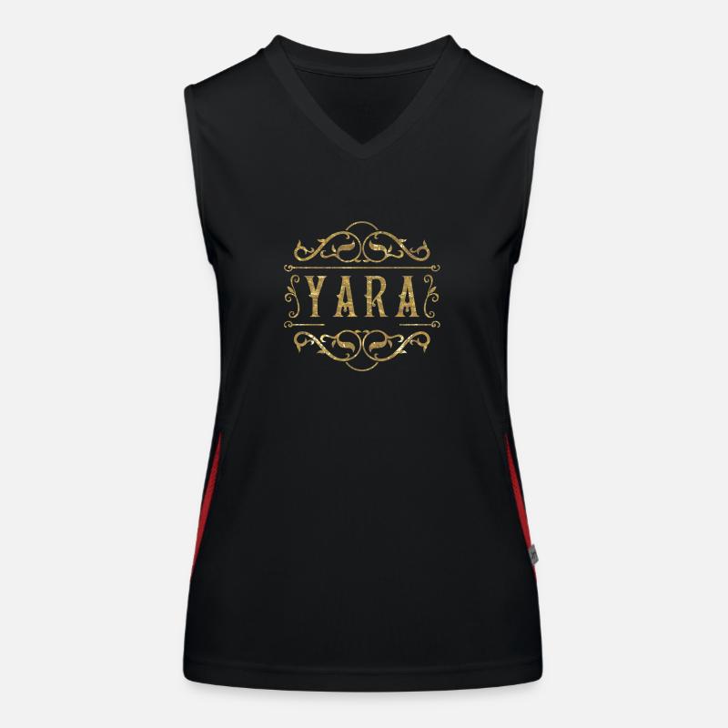 Yara gold Funktionelles Kontrast-Tank Top für Frauen