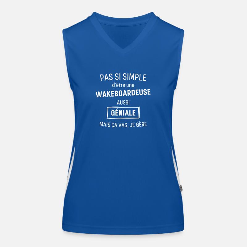 wakeboardeuse GÉNIALE Débardeur respirant contrasté Femme