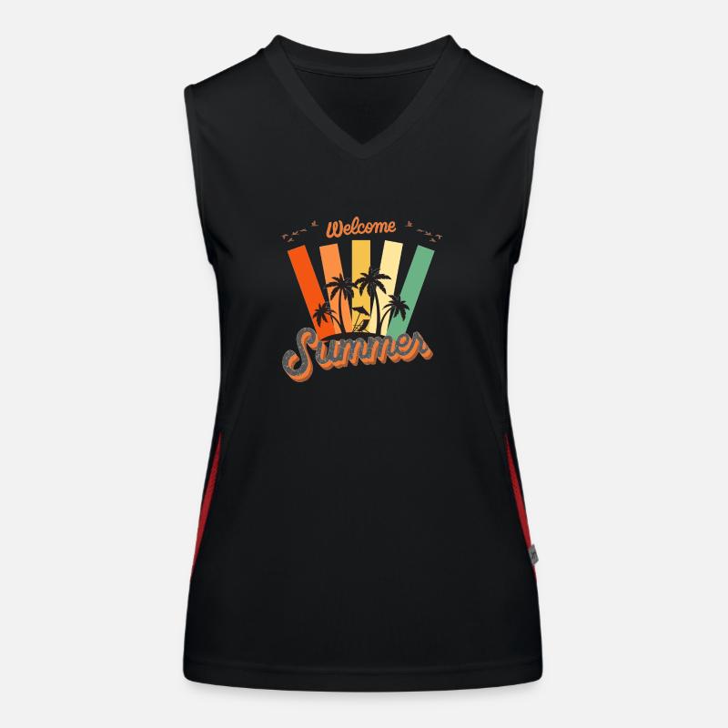 Welcome Summer! Funktionelles Kontrast-Tank Top für Frauen