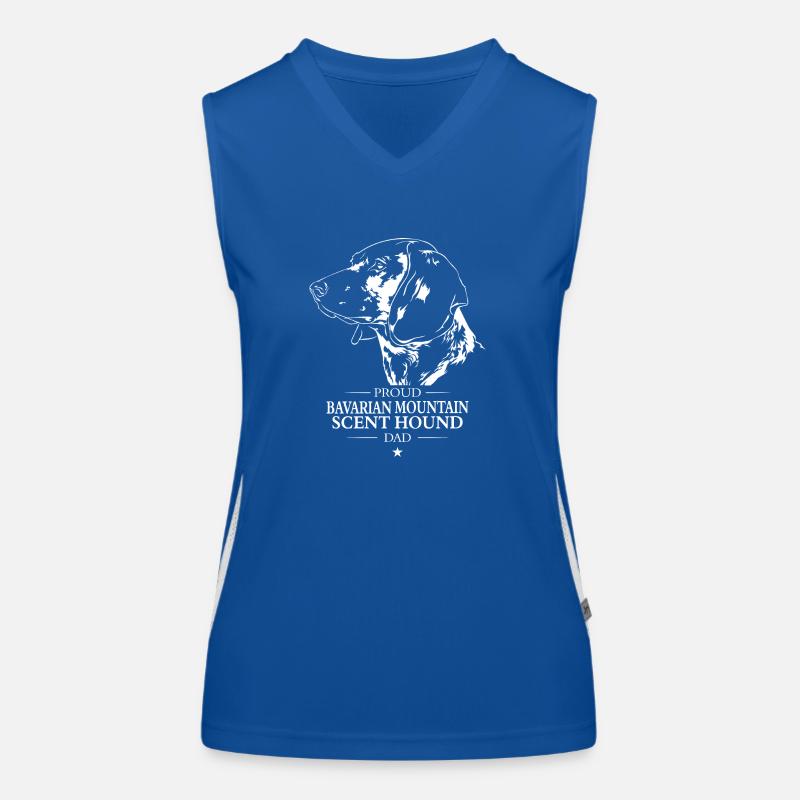 Bavarian Mountain Scent Hound Dad Hunde Wilsigns Funktionelles Kontrast-Tank Top für Frauen