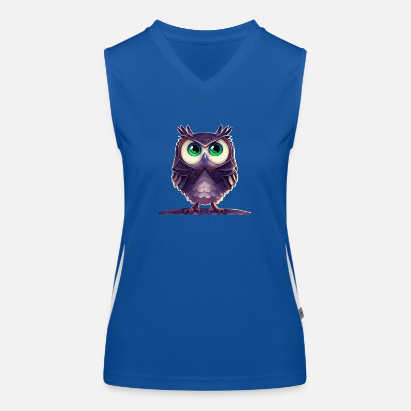 Owl with armor Women's Functional Contrast Tank Top