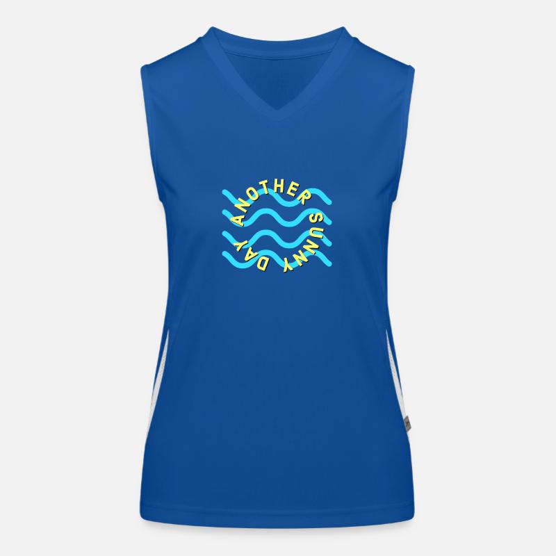 Ein weiterer sonniger Tag! Funktionelles Kontrast-Tank Top für Frauen