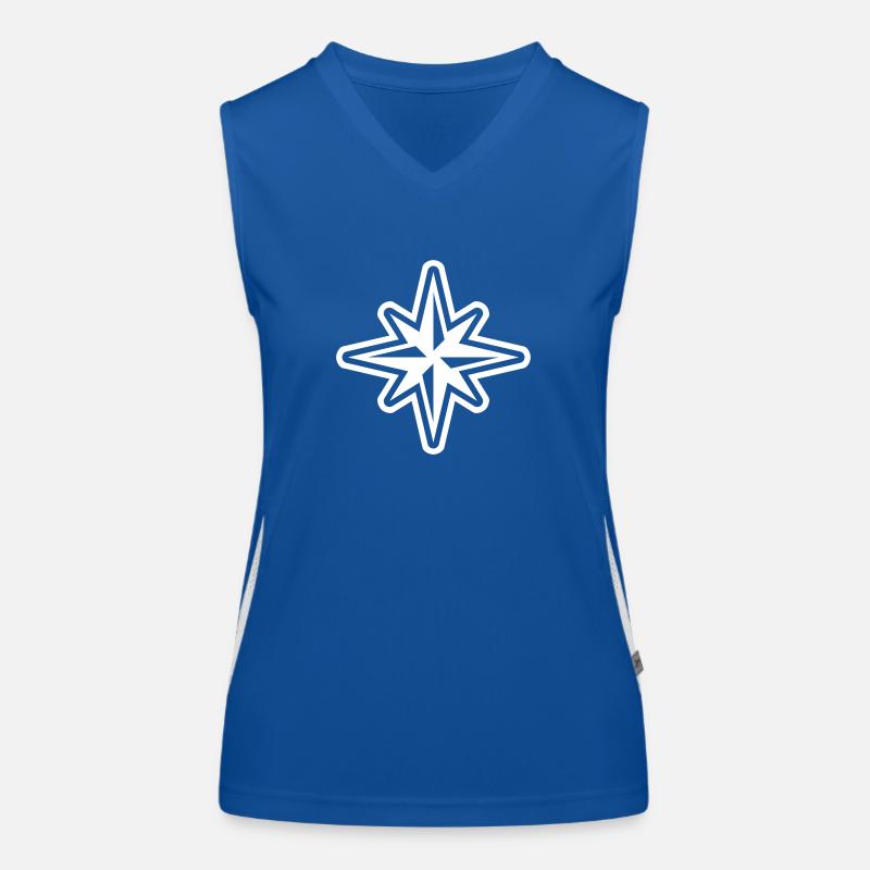 Pole Star - Guiding Light Design Women's Functional Contrast Tank Top