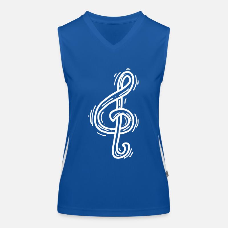 Note de musique joyeuse Débardeur respirant contrasté Femme