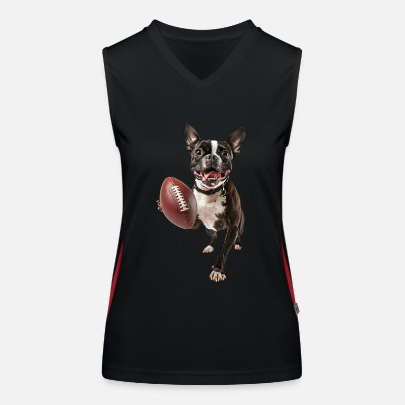 Boston Terrier Débardeur respirant contrasté Femme