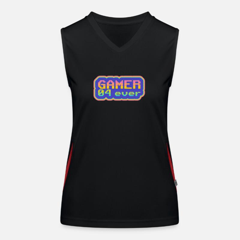 Gamer 04 ever Funktionelles Kontrast-Tank Top für Frauen