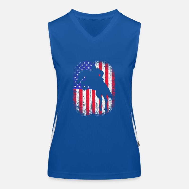 Saut d’obstacles Saut d’obstacles Débardeur respirant contrasté Femme